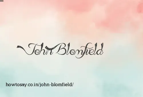 John Blomfield