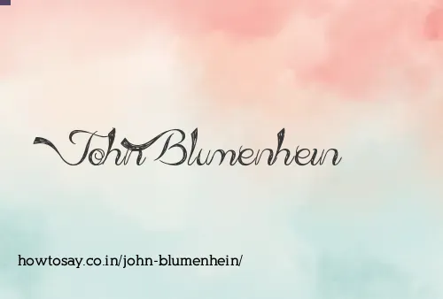 John Blumenhein