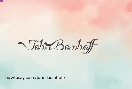 John Bomhoff