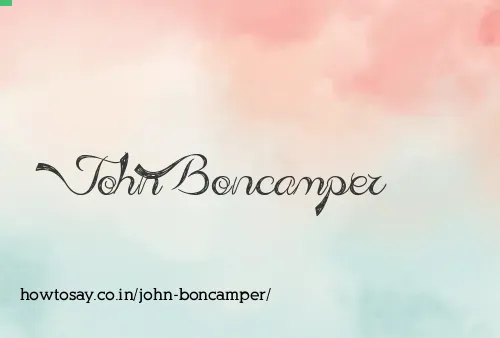 John Boncamper