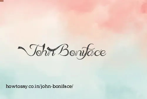 John Boniface