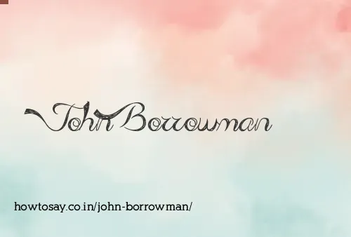 John Borrowman
