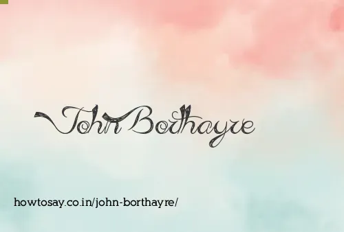 John Borthayre