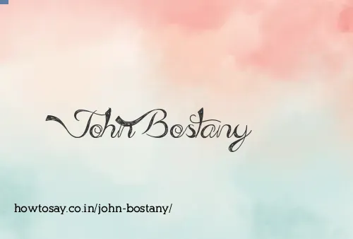 John Bostany