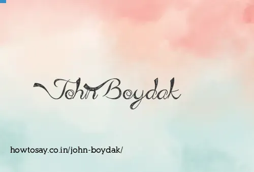 John Boydak