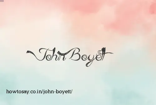 John Boyett