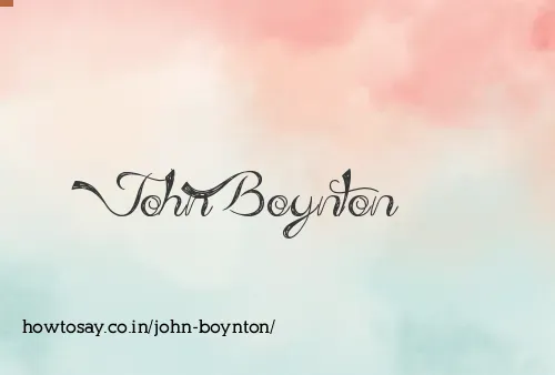 John Boynton