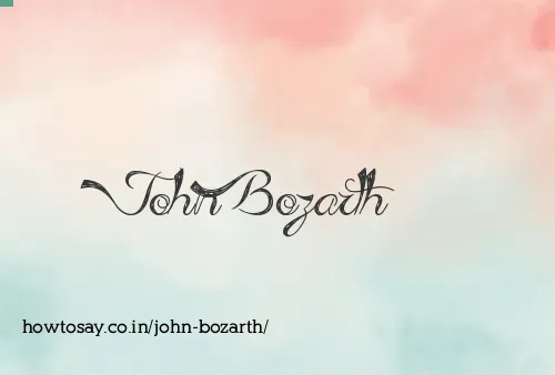 John Bozarth
