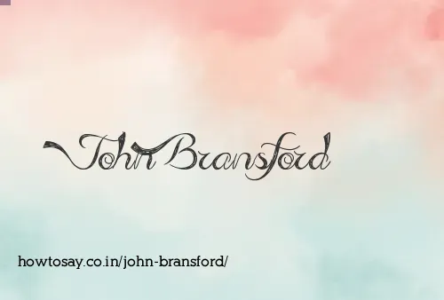 John Bransford