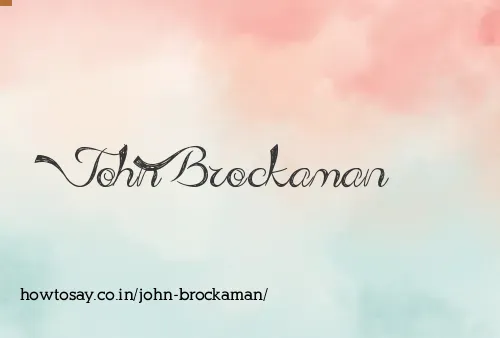 John Brockaman