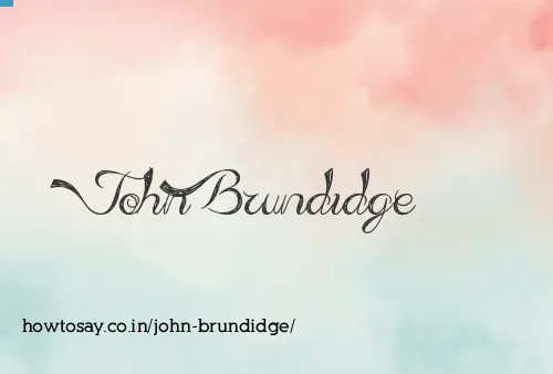 John Brundidge