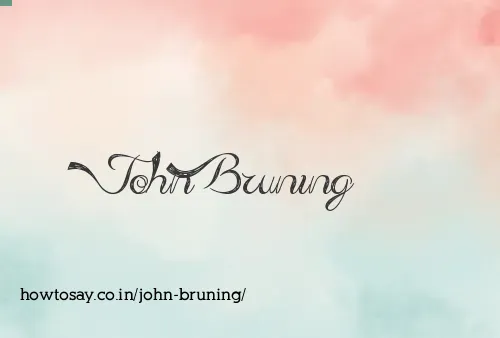 John Bruning