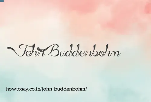 John Buddenbohm