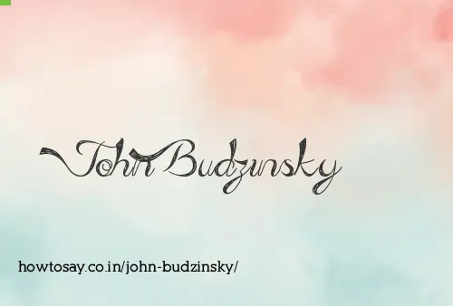 John Budzinsky