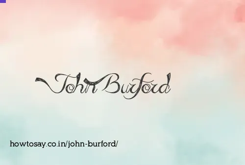 John Burford