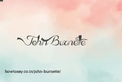 John Burnette
