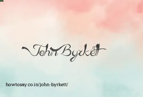 John Byrkett