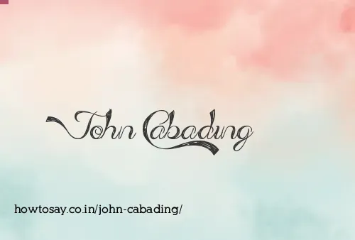 John Cabading