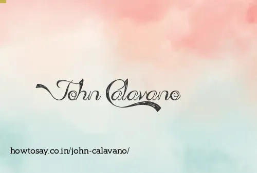 John Calavano