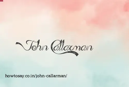 John Callarman