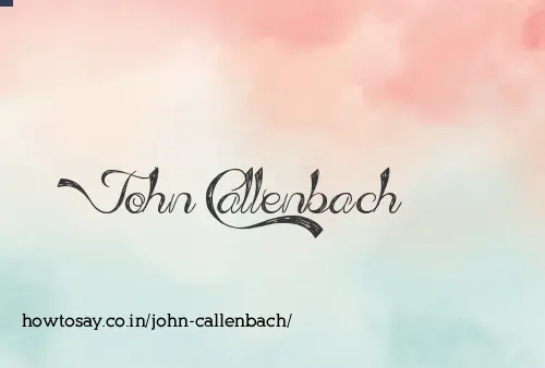 John Callenbach