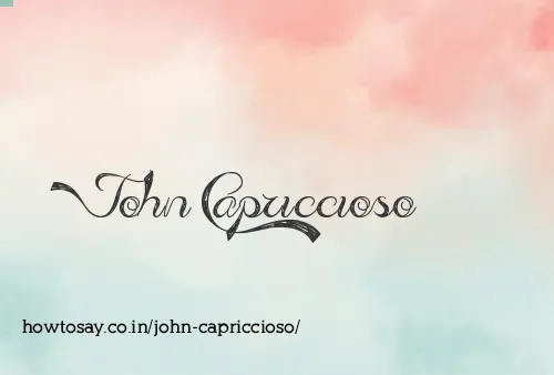 John Capriccioso