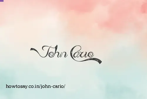 John Cario