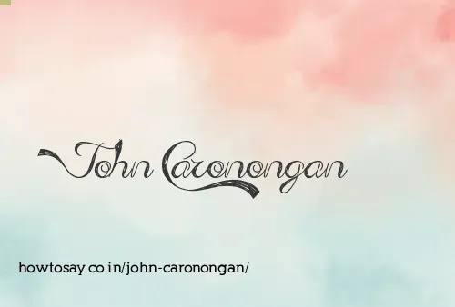 John Caronongan