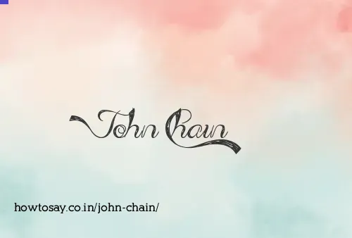 John Chain