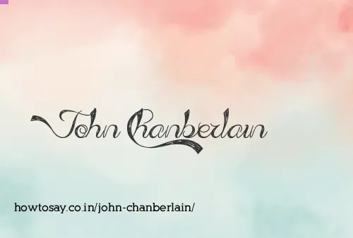 John Chanberlain