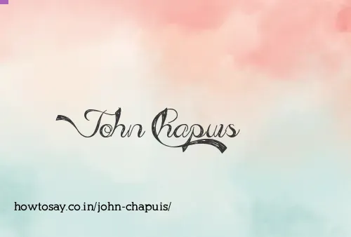 John Chapuis