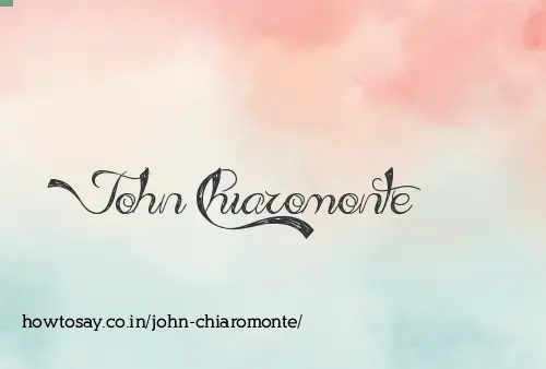 John Chiaromonte