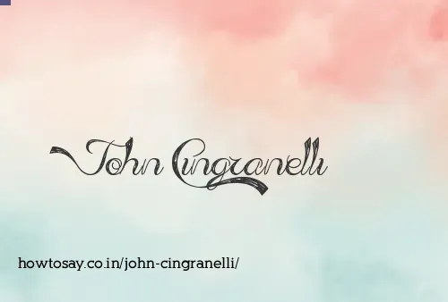 John Cingranelli