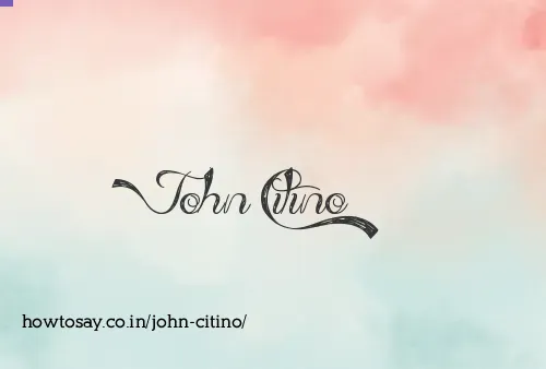 John Citino