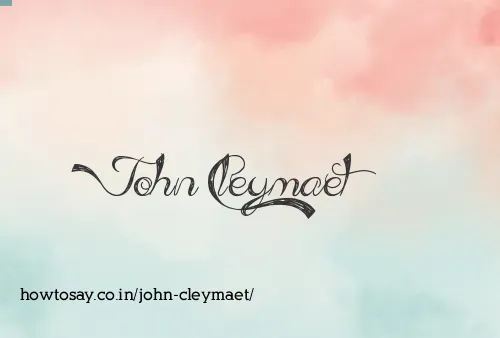 John Cleymaet