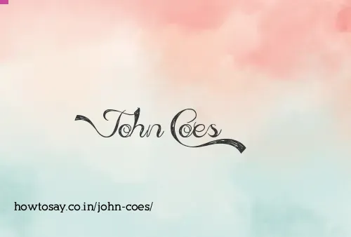 John Coes