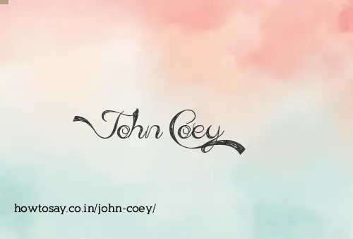 John Coey