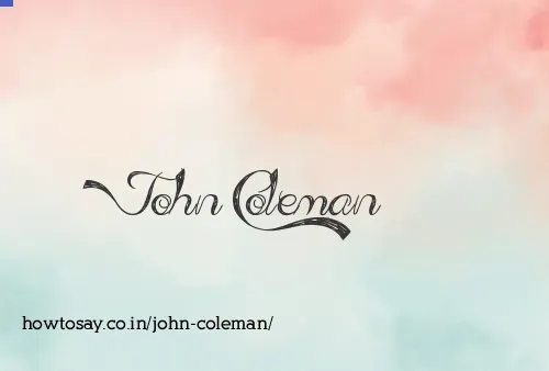 John Coleman
