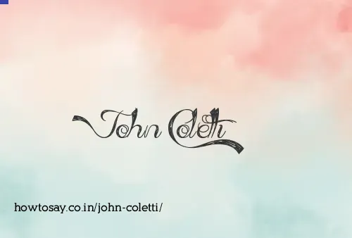 John Coletti