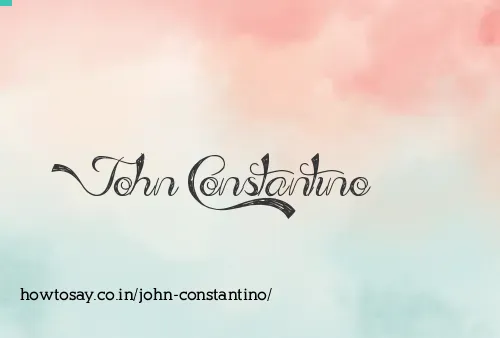 John Constantino