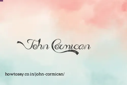John Cormican