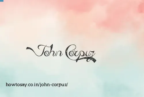 John Corpuz