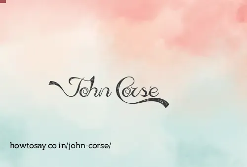 John Corse