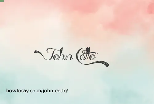 John Cotto