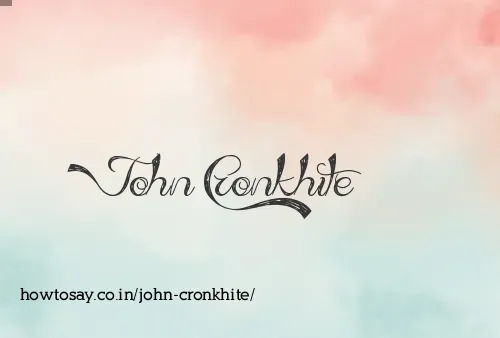 John Cronkhite
