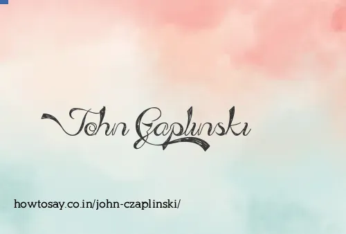 John Czaplinski