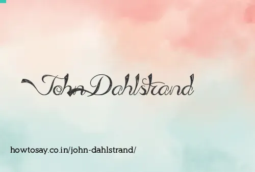 John Dahlstrand