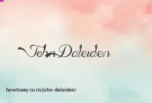 John Daleiden