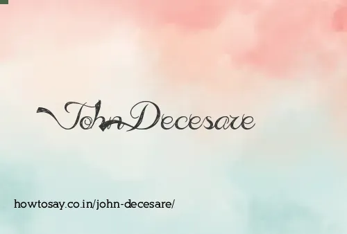 John Decesare