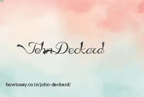 John Deckard